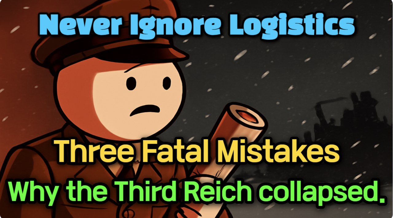 프로그램으로 만든 실제 유튜브 썸네일 — Never Ignore Logistics, Three Fatal Mistakes